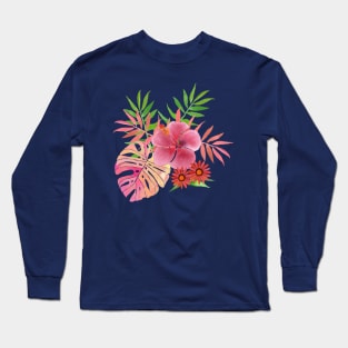 Tropical - Blue Long Sleeve T-Shirt